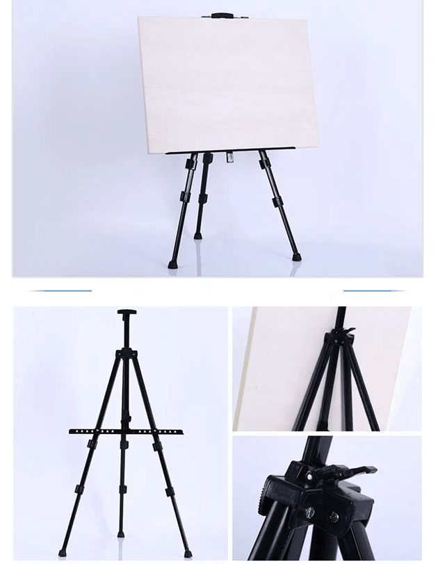 Portable Adjustable Metal Travel Sketch Easel for Artists