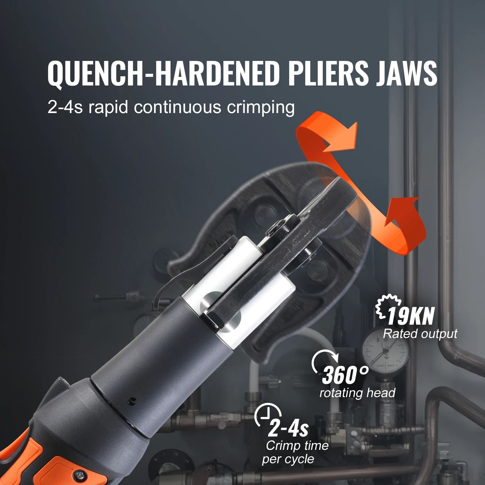 Pro Press Tool & Battery Kit – Electric Pipe Crimping System