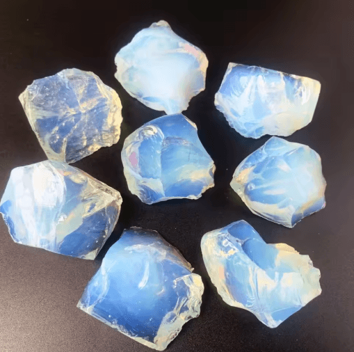 700g Natural Opal Rough Stones – Raw Crystal Specimens for Healing, Display & Decor