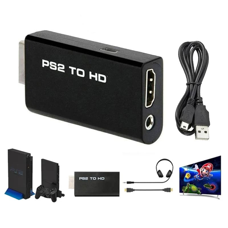 PS2 to HDMI Converter Adapter with Audio Support