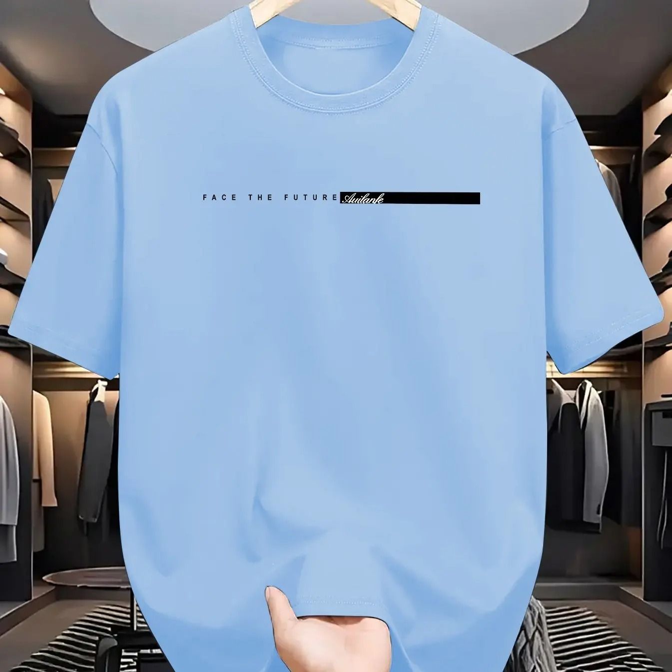 Mens Cotton Casual Loose Fit T-Shirt
