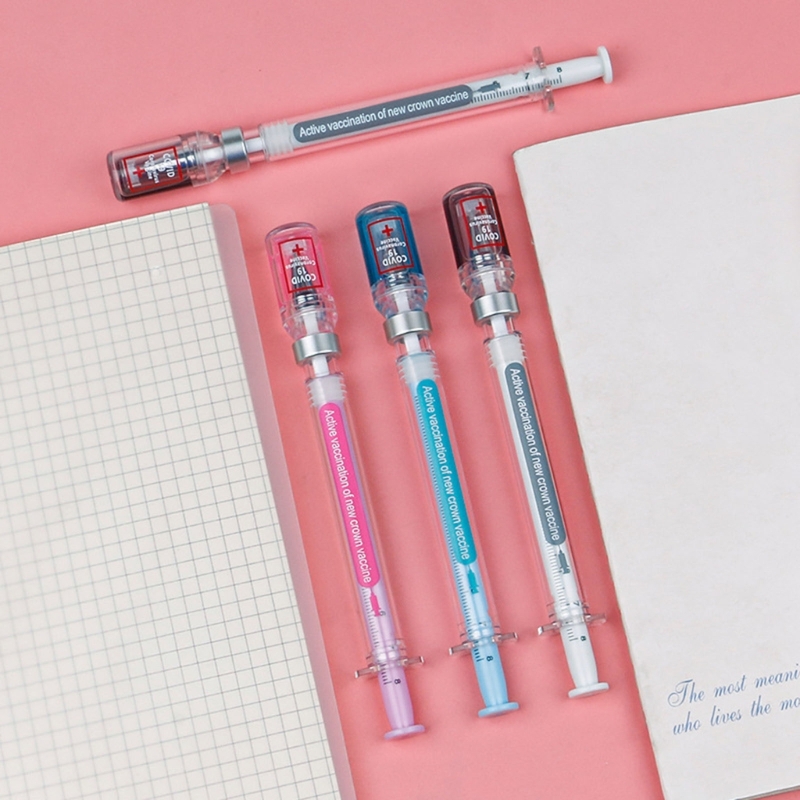 Creative Syringe Pen Novelty Ballpoint Fun Gift for Nurses & Doctors