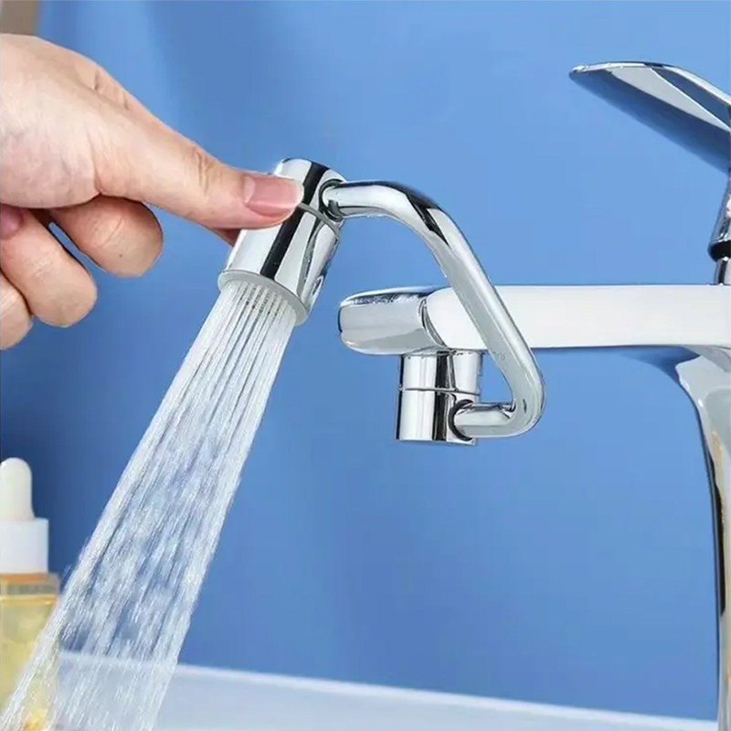 Universal Faucet Extender, Multi Functional Washbasin U Shaped Anti Splash Rotating Sink Head