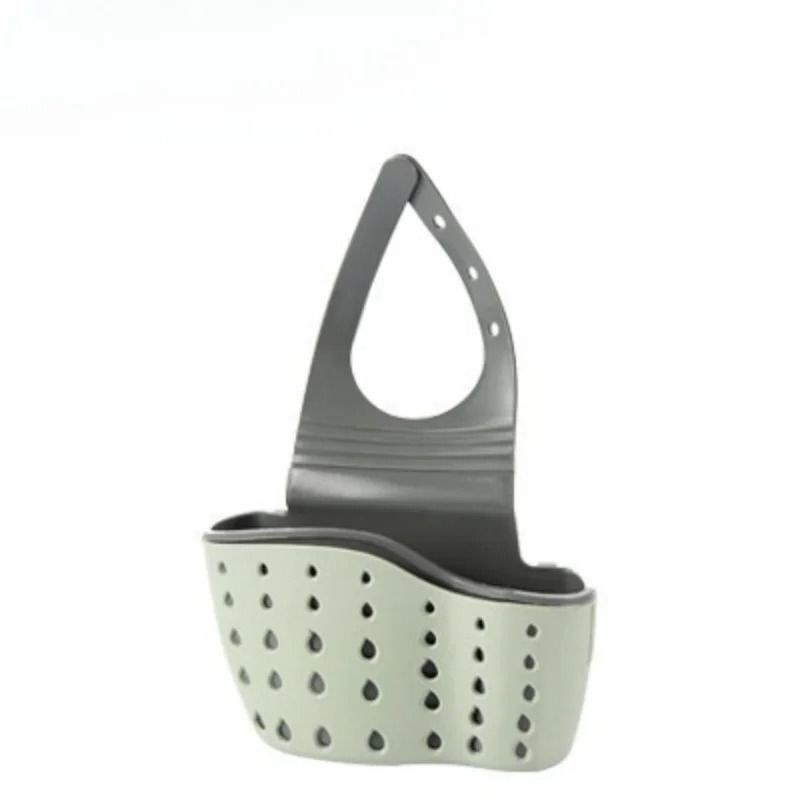Adjustable Snap-On Sink Draining Bag – Double-Layer Kitchen Sponge Holder