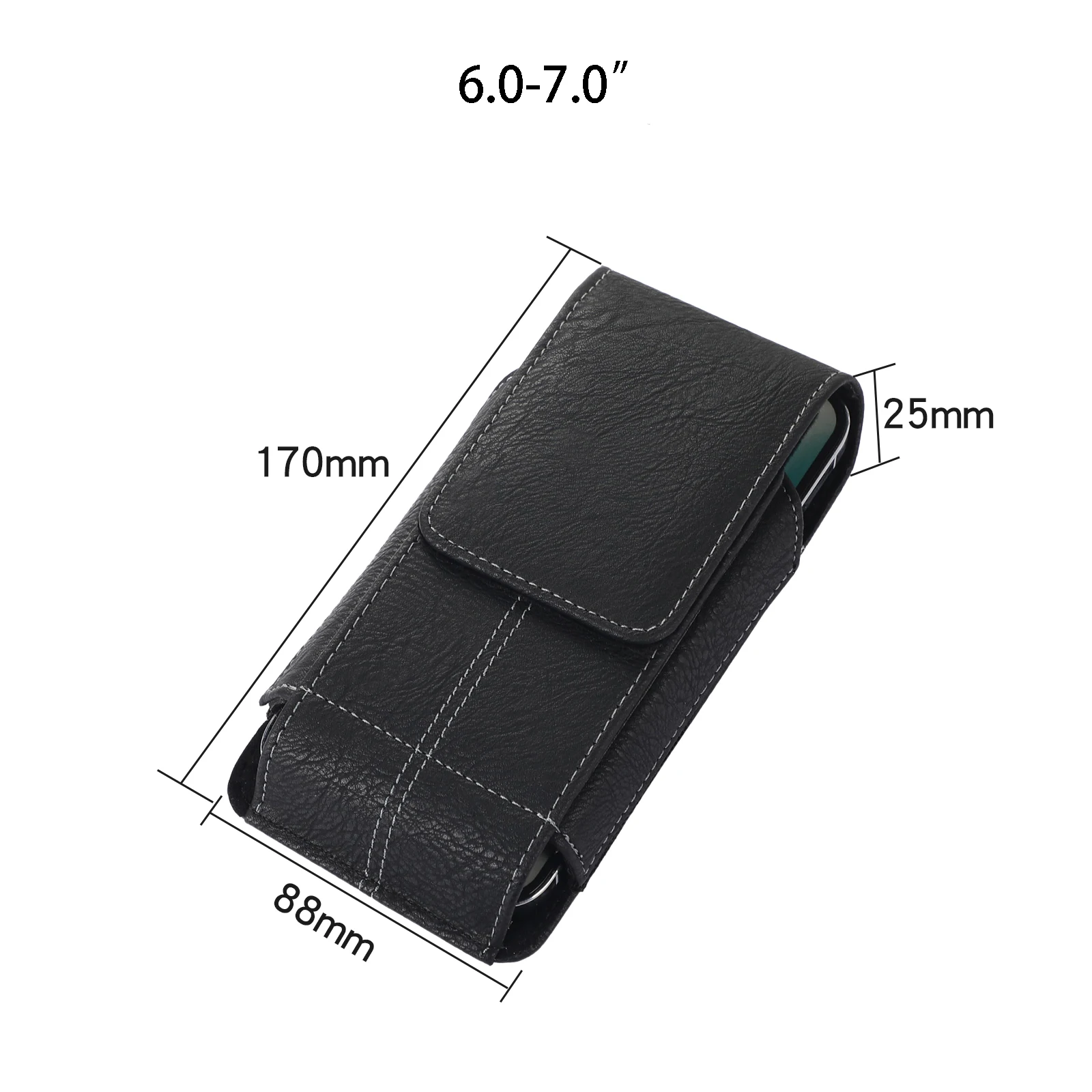 Premium Leather Phone Pouch Belt Clip Holster Waist Case