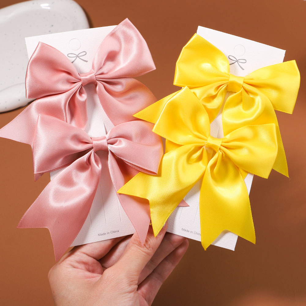 Baby Bows Hair Clip for Girls – Handmade Solid Color Hairpins, Perfect Hair Accessories for Kids