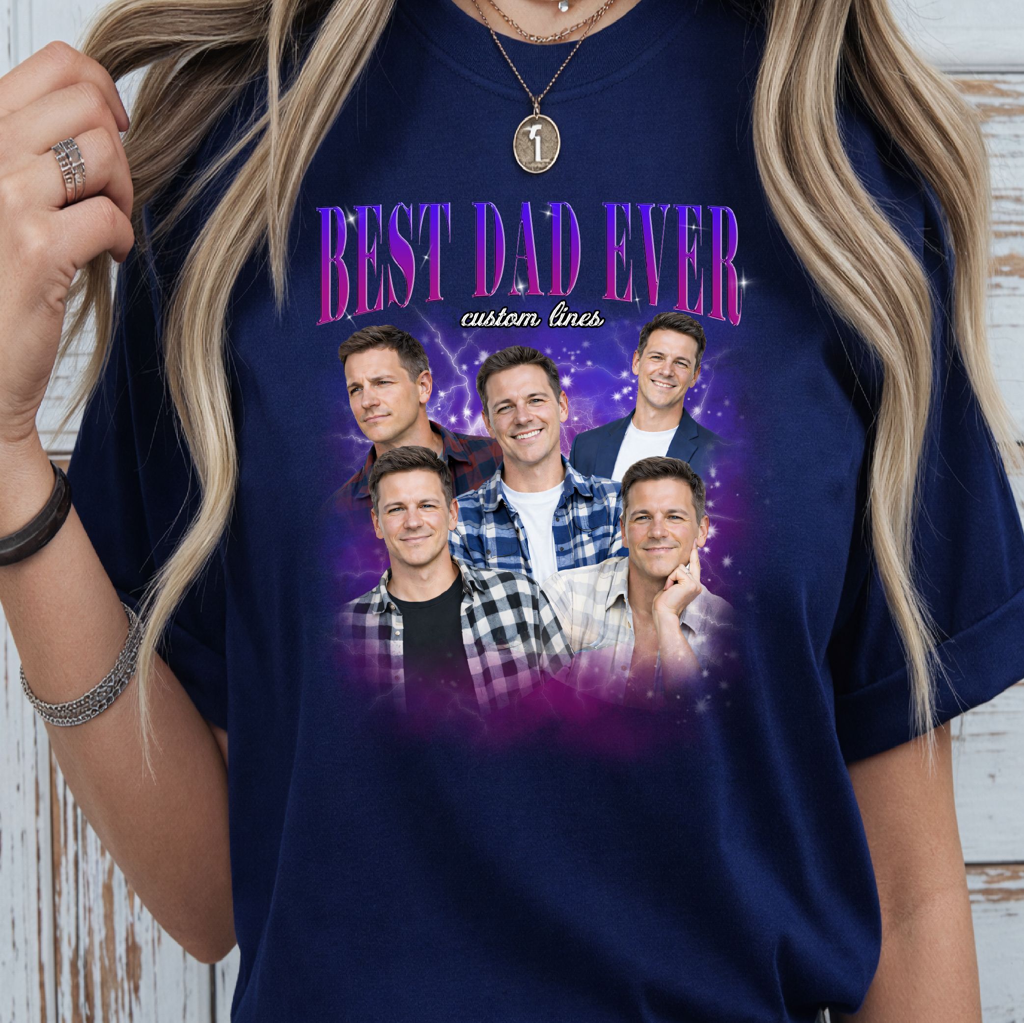 Custom Dad Shirt, Best Dad Ever Shirt, Personalized Bootleg Tee | Father's Day Gift