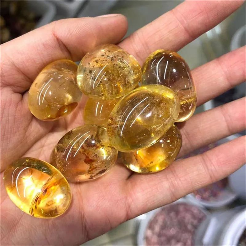 Natural Citrine Tumbled Crystal Stones