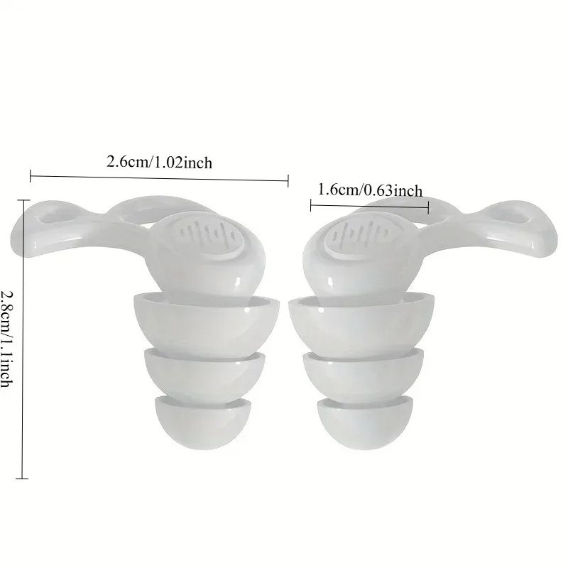 Reusable Noise Canceling Silicone Earplugs