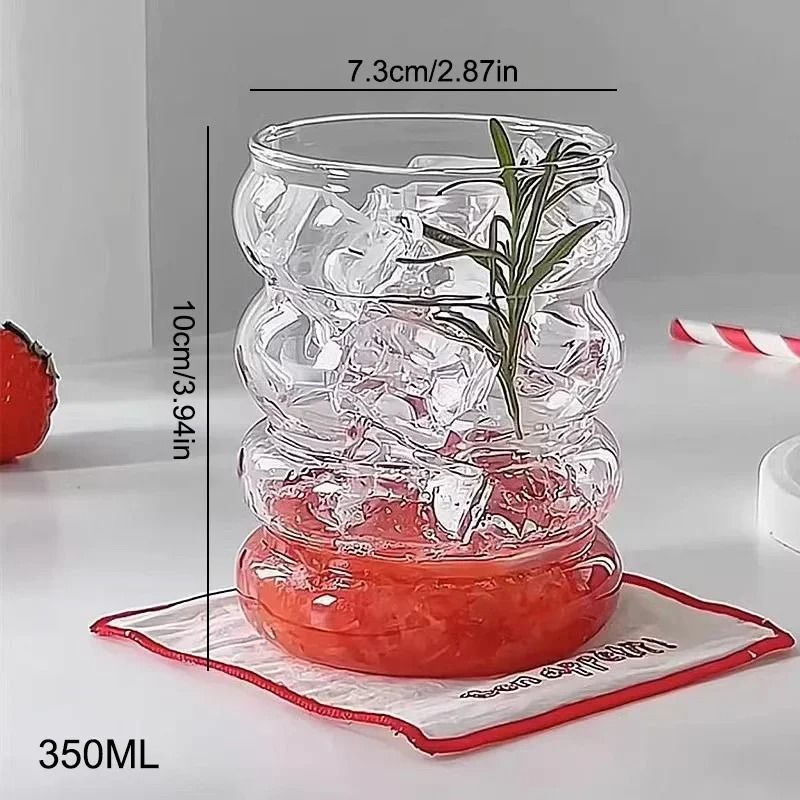 Pure Clarity Four Circle Glass Cup