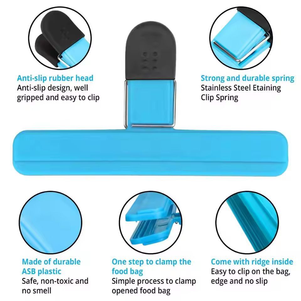 LMETJMA Large Bag Clips, Heavy-Duty Food Bag Clips & Sealing Clip Set