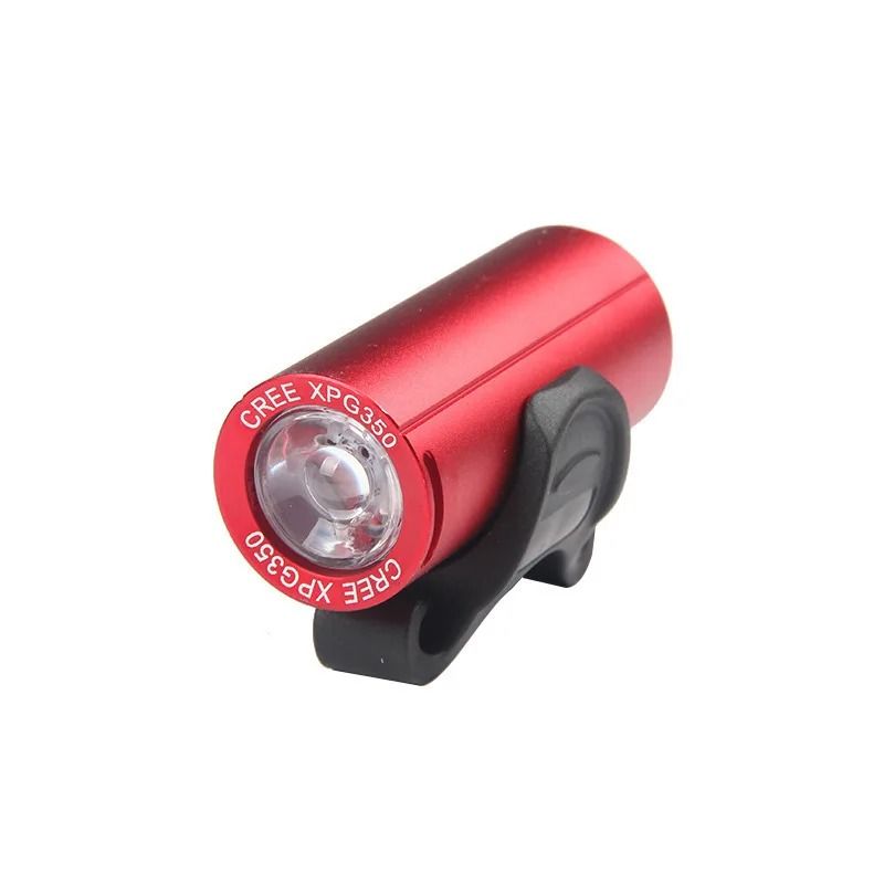 XPG LED Bike Light USB Rechargeable 350 Lumens Front Bicycle Headlight Waterproof Cycling Flashlight