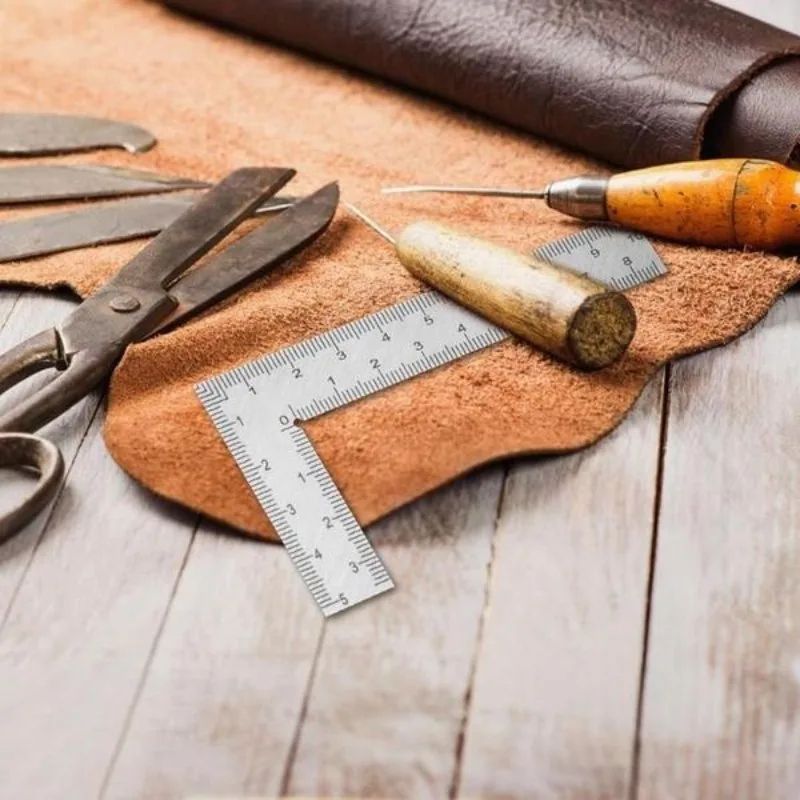 Mini Stainless Steel Square Ruler