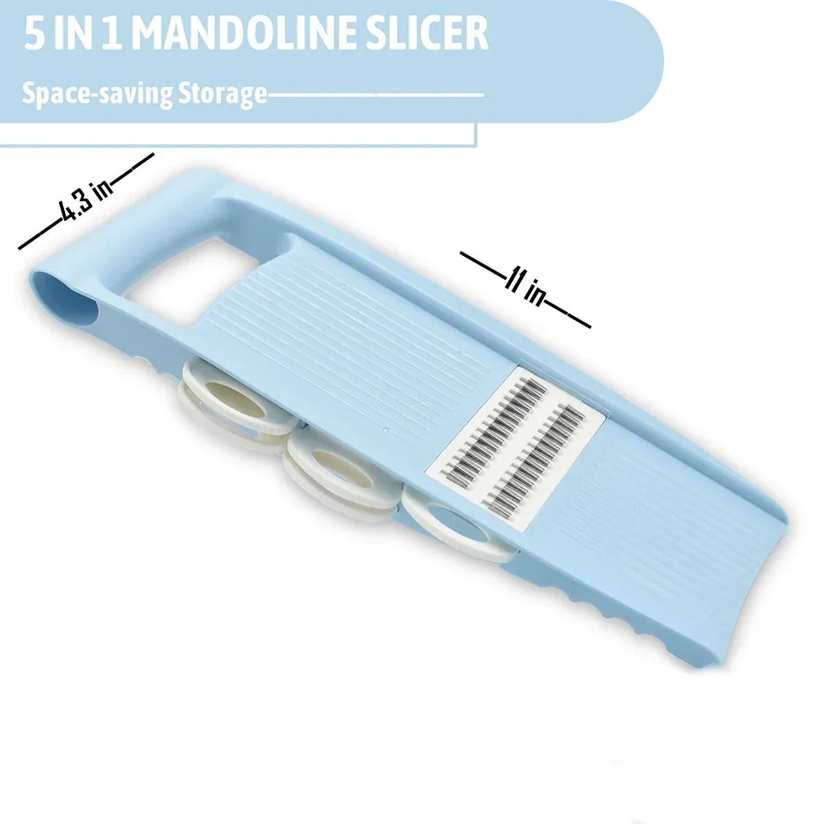 5-in-1 Professional Mandoline Slicer – Multi-Blade Vegetable & Potato Cutter