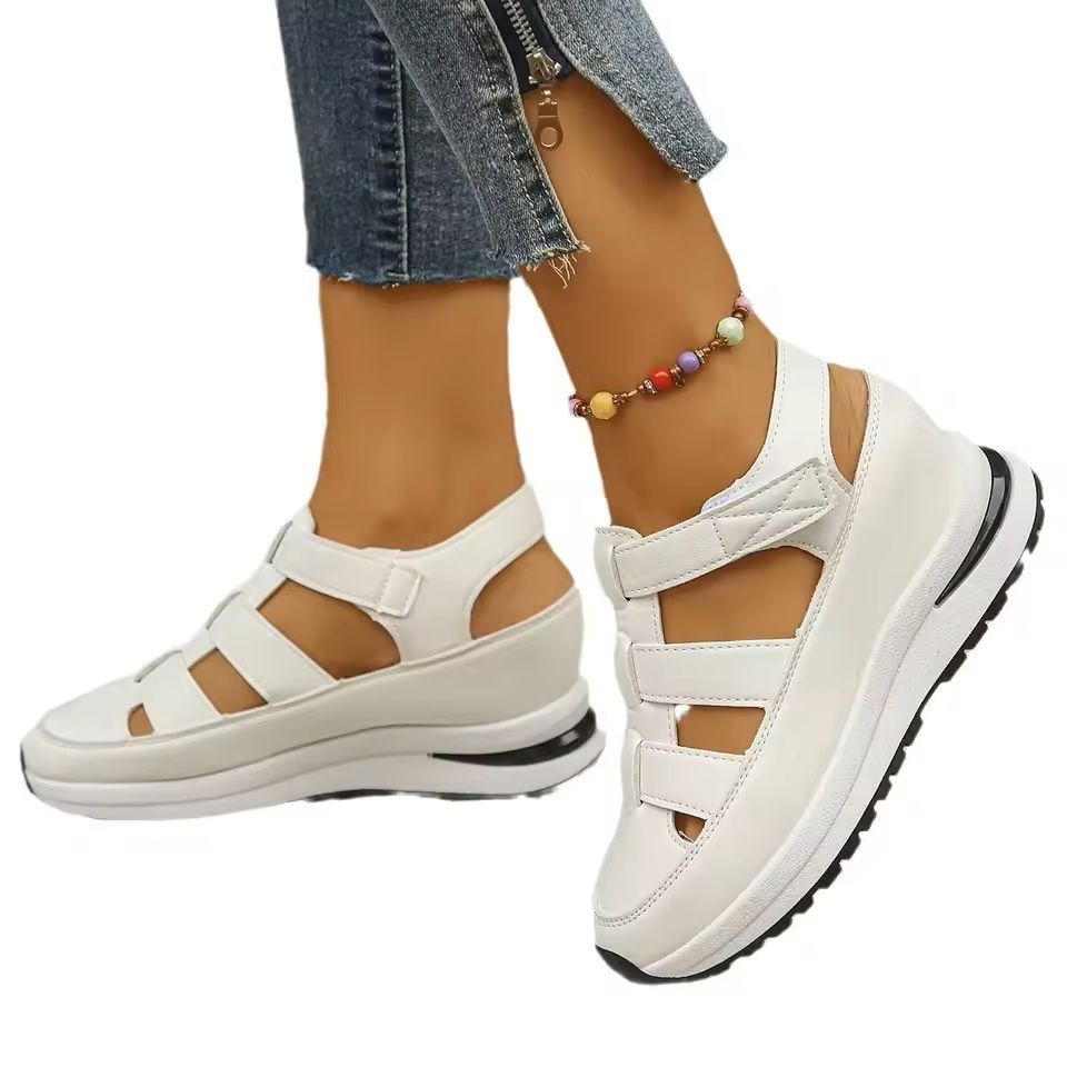 CareerEase Closed Toe Wedge Sandals