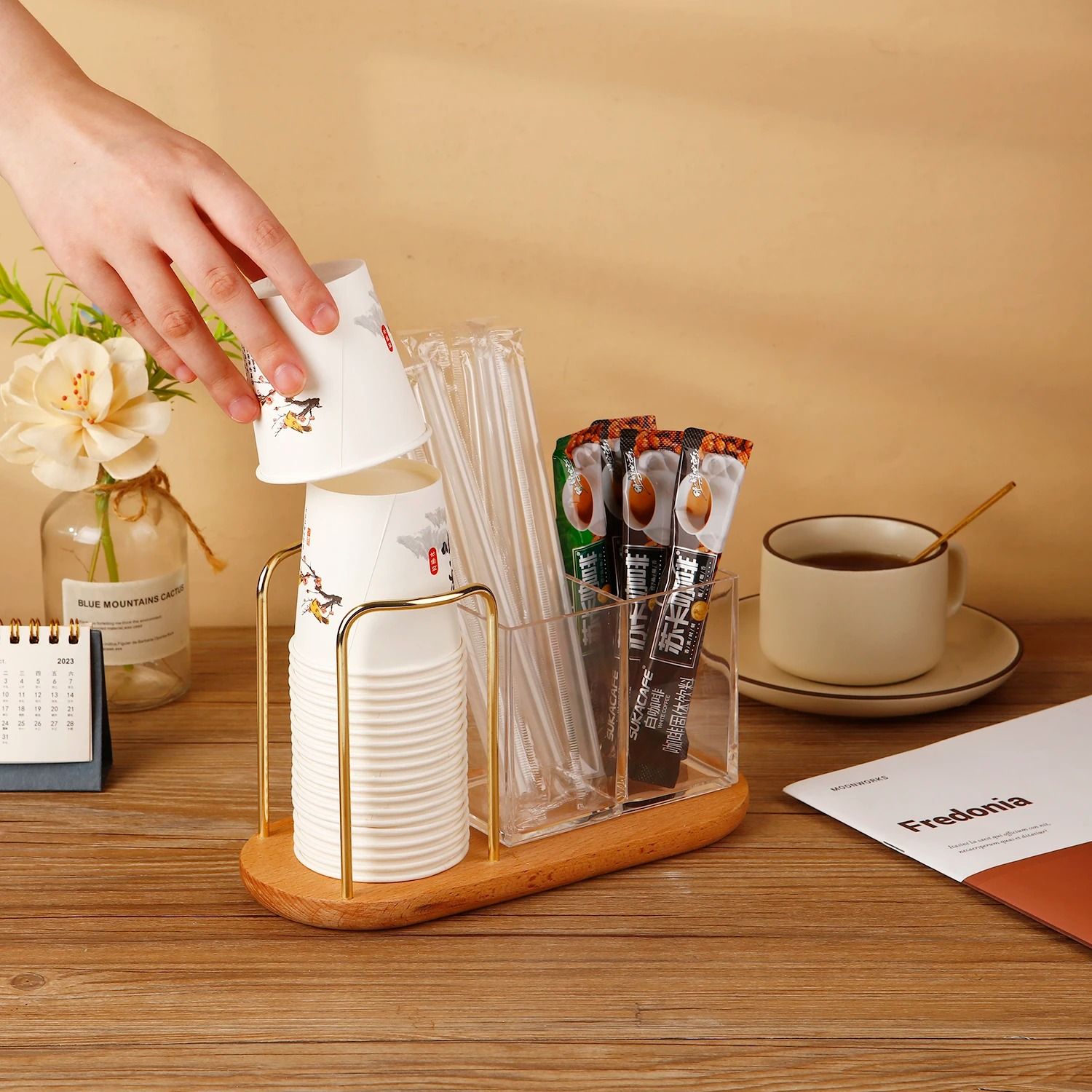 3-in-1 Disposable Cup Storage Holder