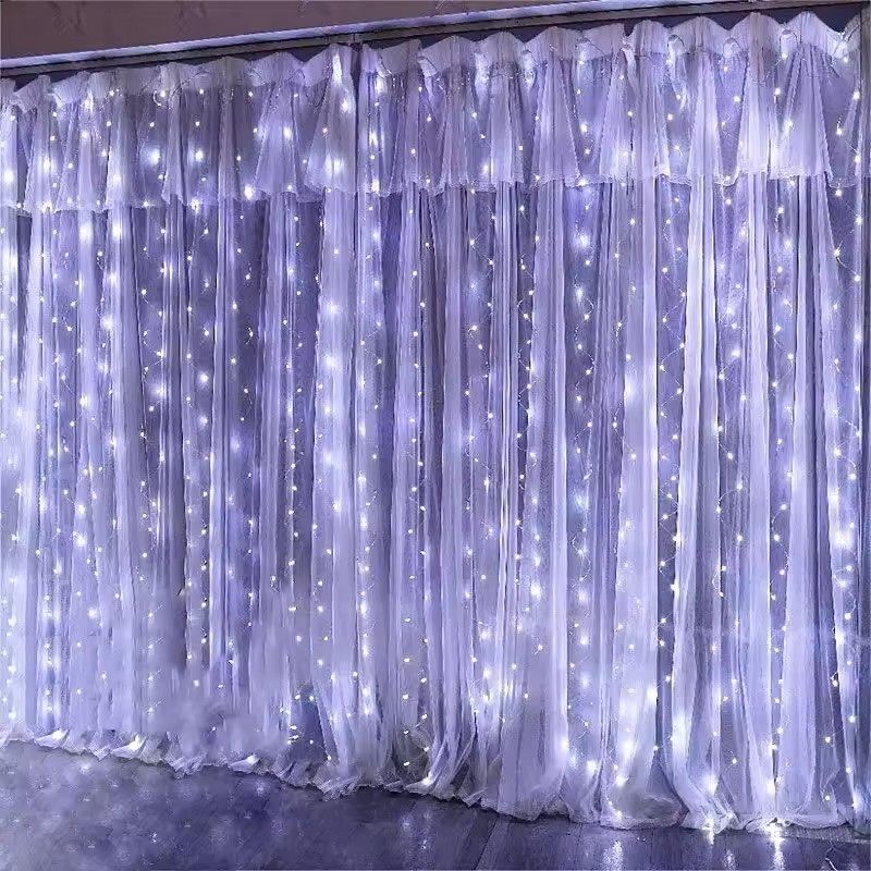 USB LED Curtain String Lights with 8 Modes