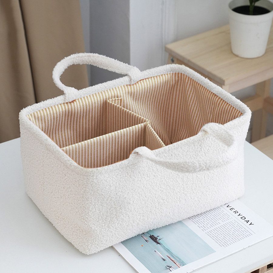 Multifunctional Baby Products Organizer Basket Diaper Bag Travel Portable Mommy Bag Feeding Bottle Storage Handbag
