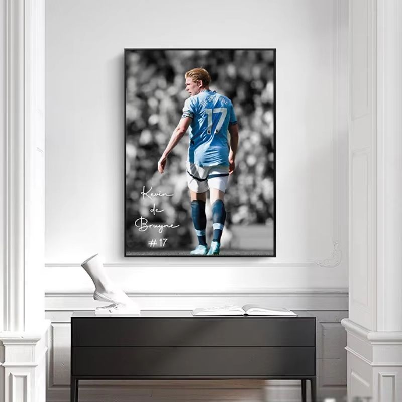 Famous Soccer Player Canvas Poster Wall Art for Modern Sports Room Decor