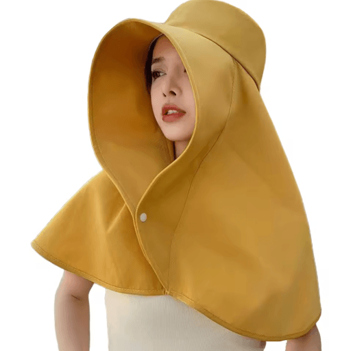 Sun Protection Hat with Neck Cover Breathable Wide Brim Travel and Beach Hat