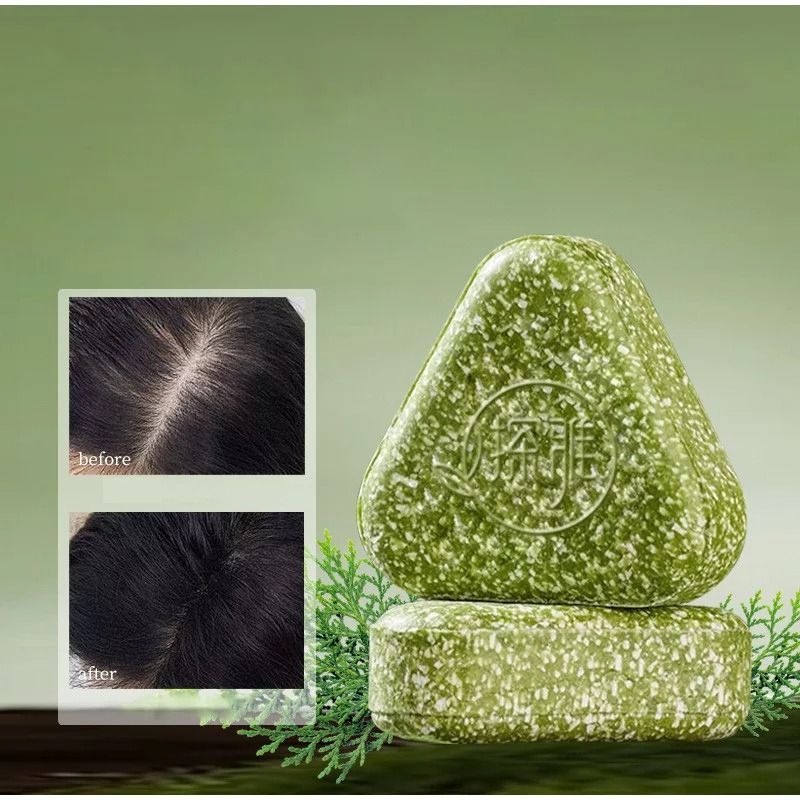 Usman Grass Herbal Shampoo Soap Platycladus Broth Hair Loss Treatment