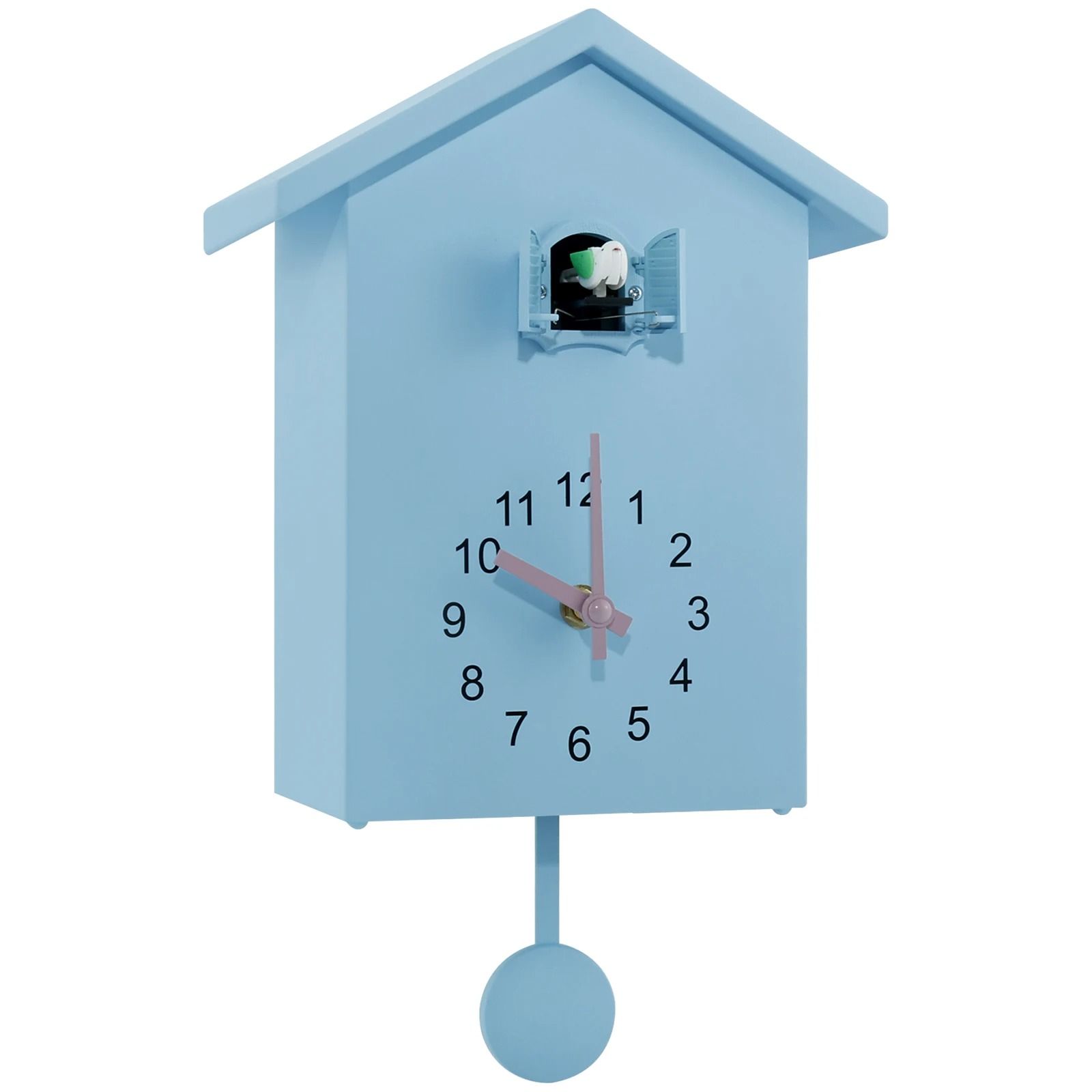 Creative Cuckoo Wall Clock with Bird Sound and Silent Movement