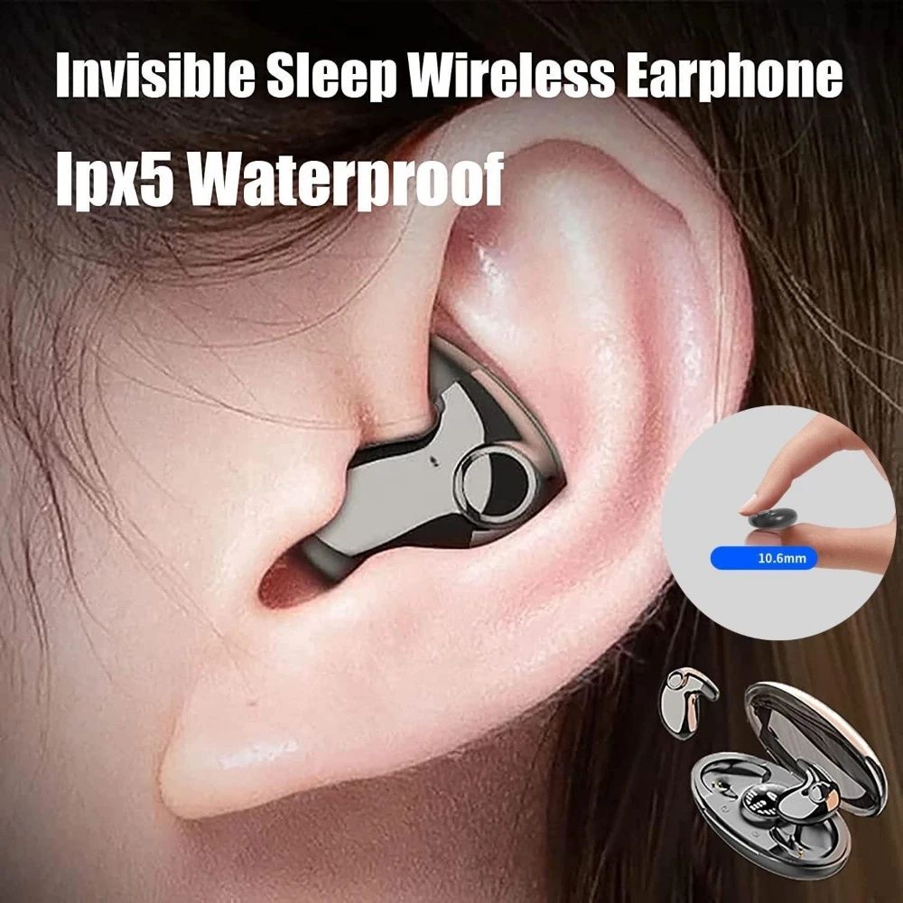 SilentFit Pro Wireless Earbuds Invisible Bluetooth 5.3 Headset with Waterproof Comfort & Crystal Mic