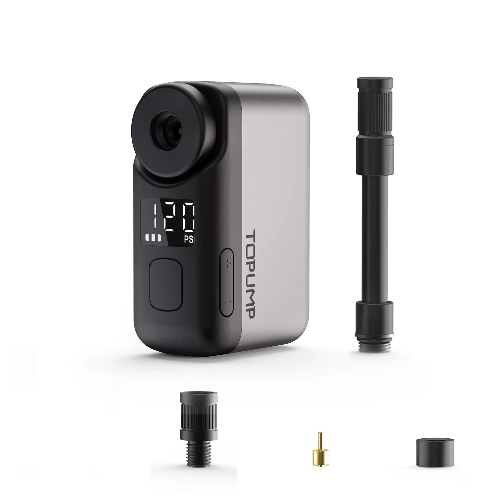 TOPUMP TB2 PRO Mini Electric Bike Pump 120PSI Portable Inflator