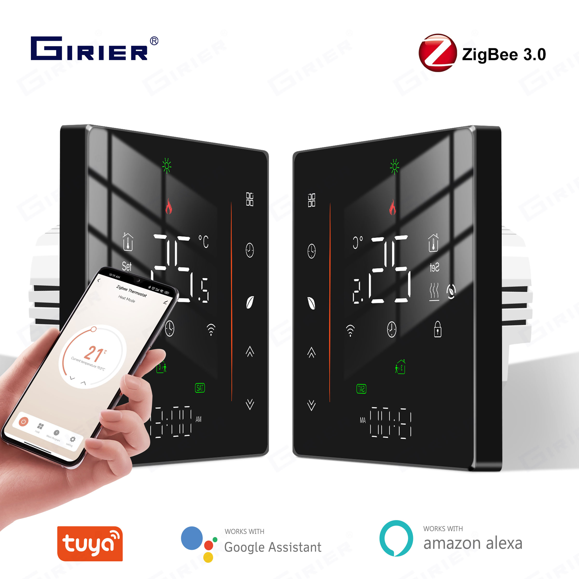 Tuya ZigBee Smart Thermostat for Boiler & Floor Heating with Alexa Control