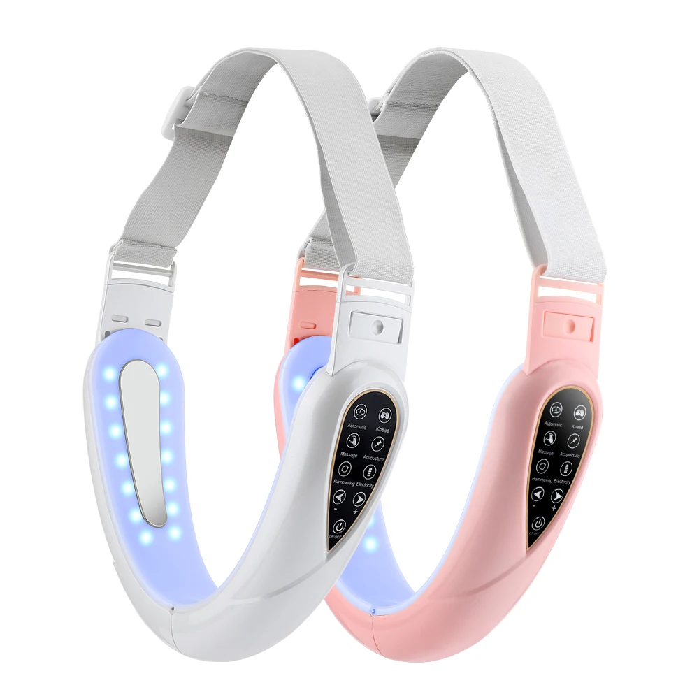 Rechargeable V Face Massager with LED Display, Portable Facial Beauty Device