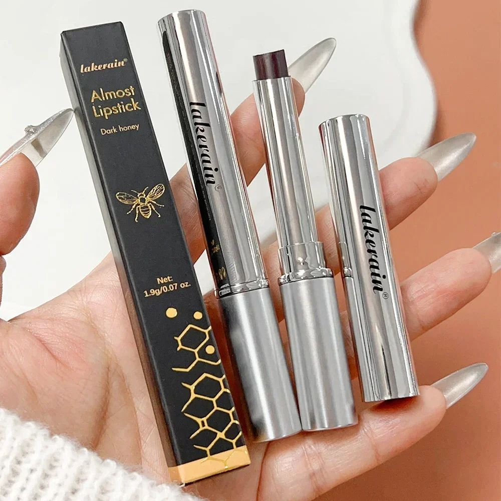 Black Brown Honey Lipstick, Nourishing Moisturizing Lasting Non stick Cup Tinted Lip Balm Plumper for Sexy Daily Lips