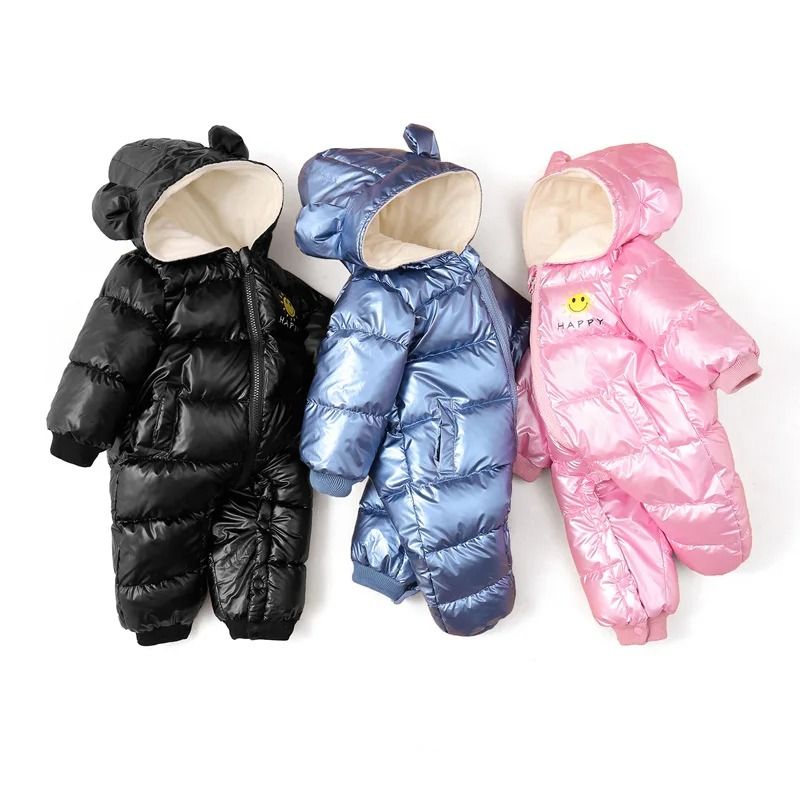 2025 Waterproof Baby Winter Snowsuit - Velvet-Lined No-Wash Newborn Jumpsuit