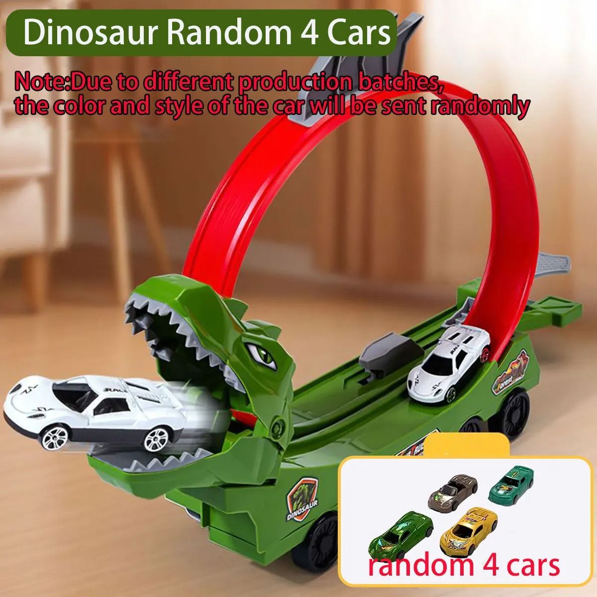 Dinosaur Track Car Sliding Railway DIY Assembly Toy for Kids