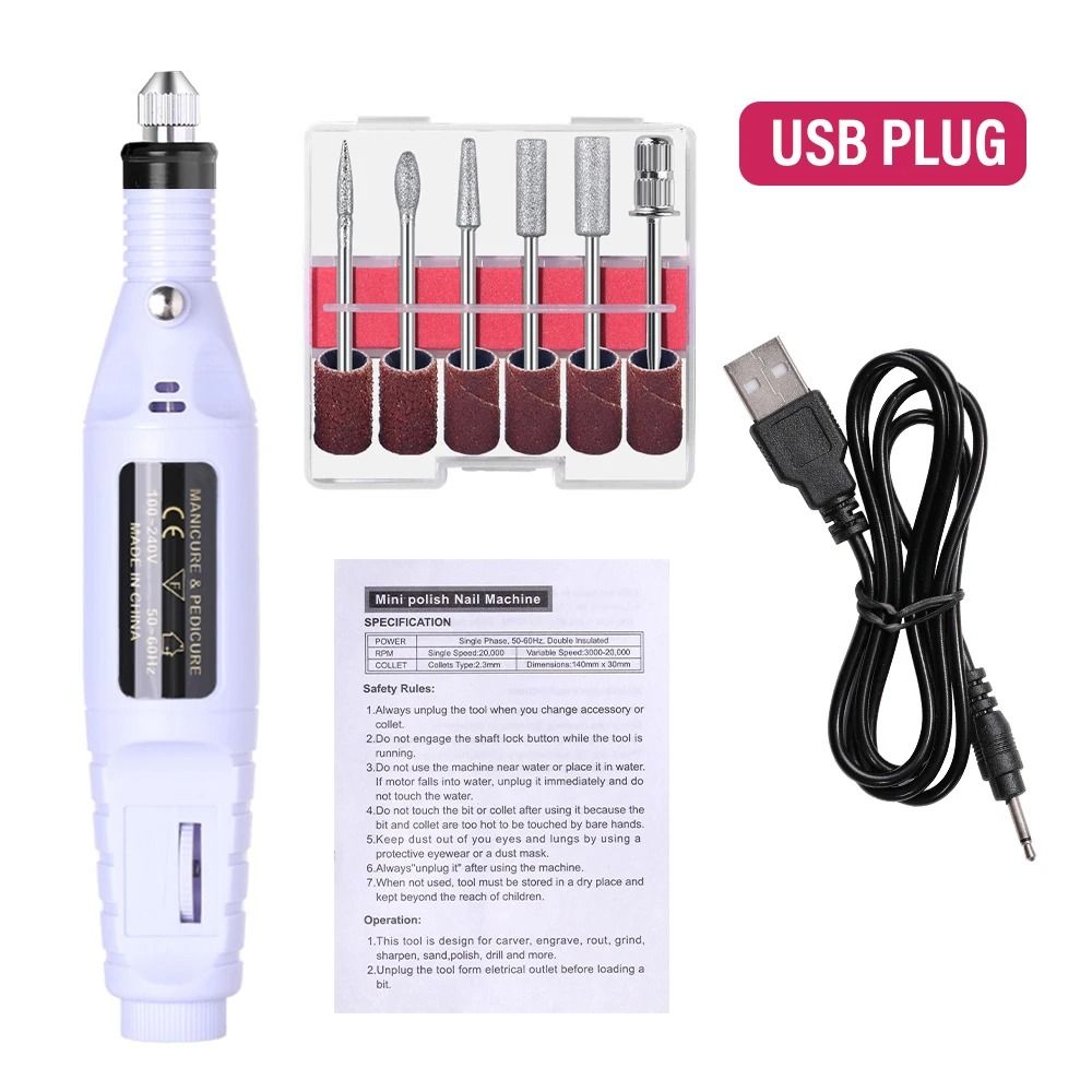 Electric Nail Drill and Sander Set