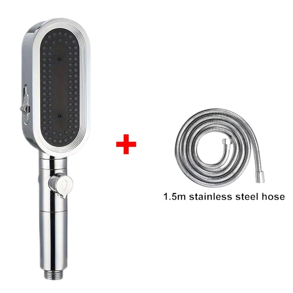 3 Modes Powerful Handheld Shower Head Anti-Clogging and Anti-Limescale Flexible Bath Head