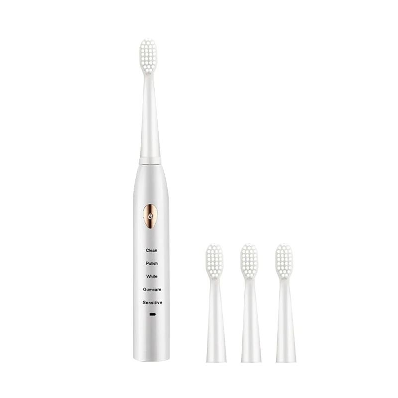 Ultrasonic High-Frequency Waterproof Electric Toothbrush with 5 Cleaning Modes