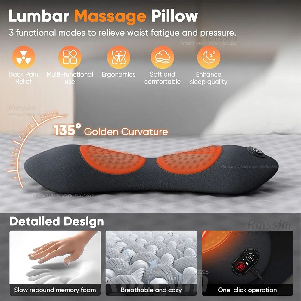 3-in-1 Electric Lumbar Support Pillow
