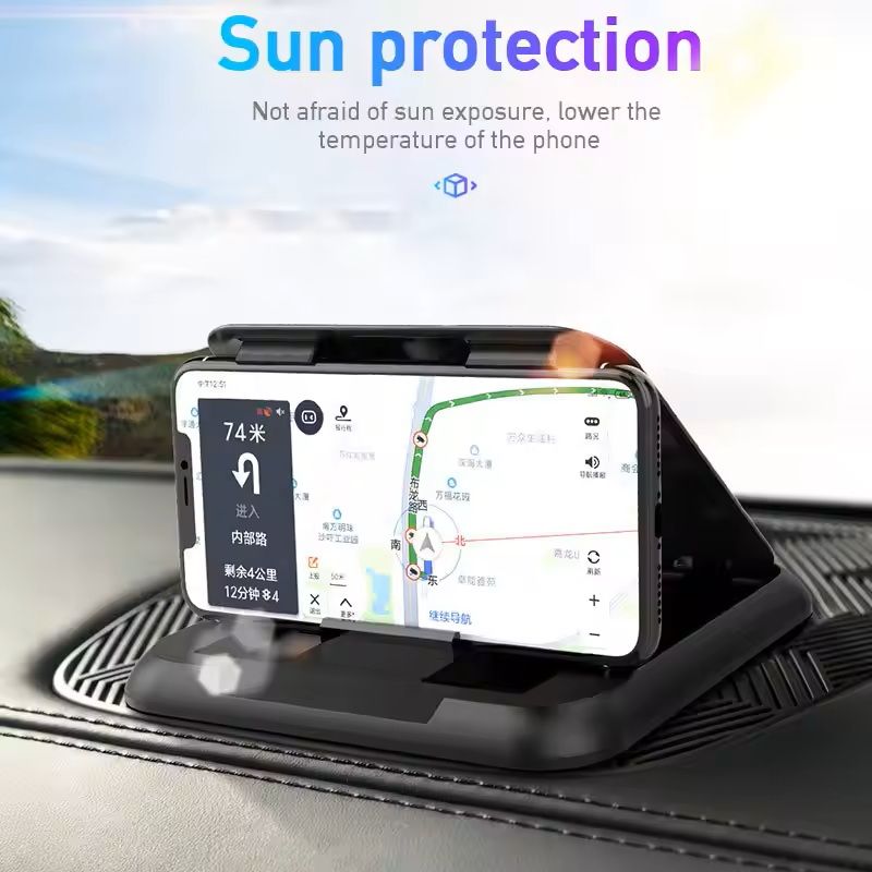 Universal Car Dashboard Phone Holder with Silicone Suction Pad