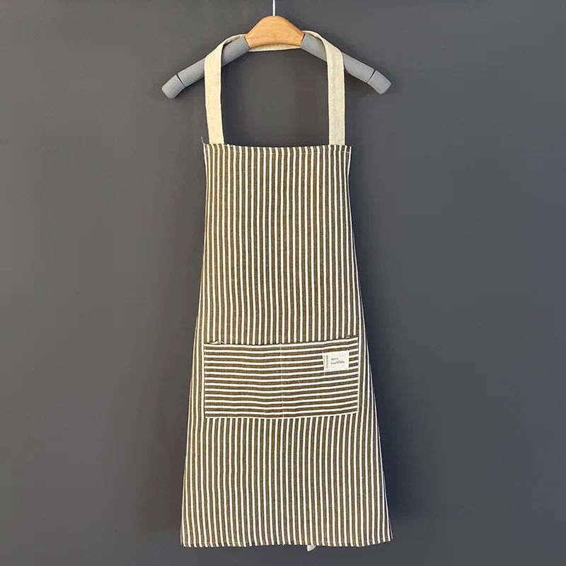 Striped Cotton Japanese Style Apron