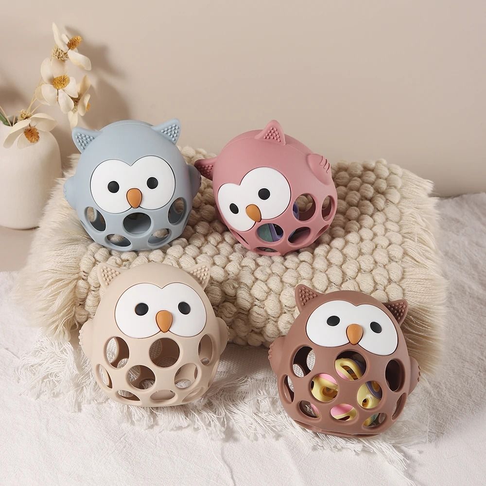 Hoot-Soothe Silicone Owl Teething Mitten