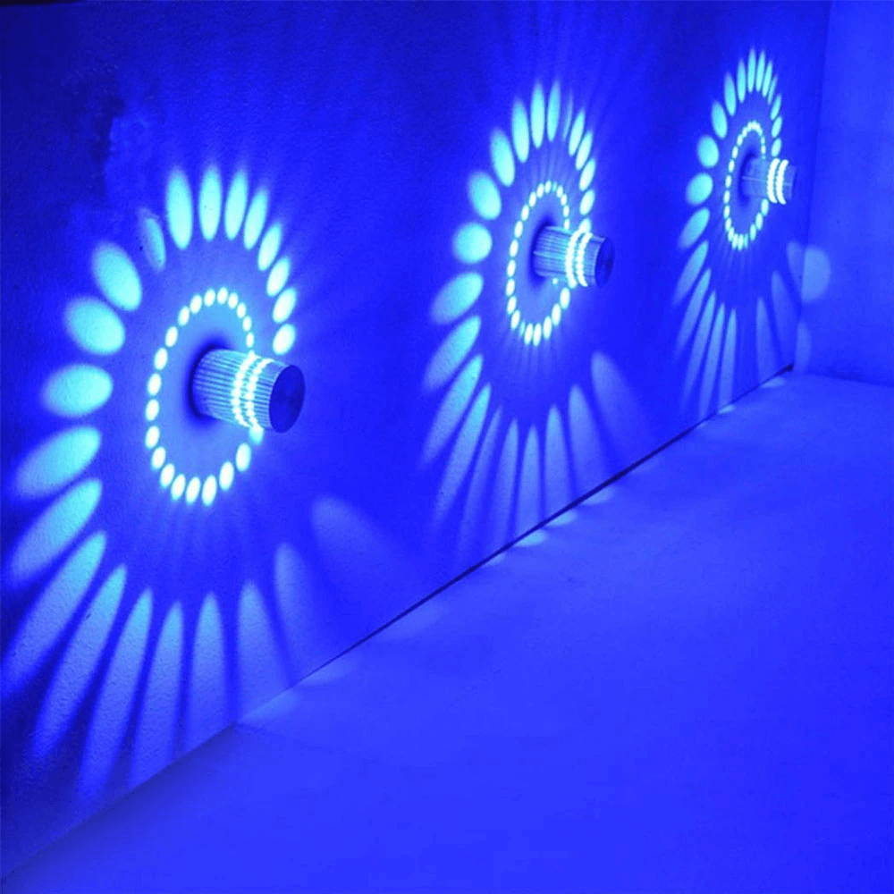 Spiral Hole LED Wall Light
