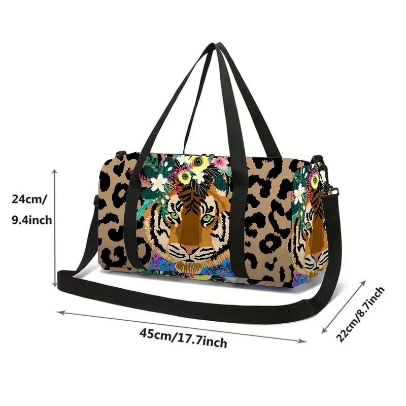 Cartoon Animal Kids Travel Duffel Bag Large Capacity Gym & Overnight Luggage