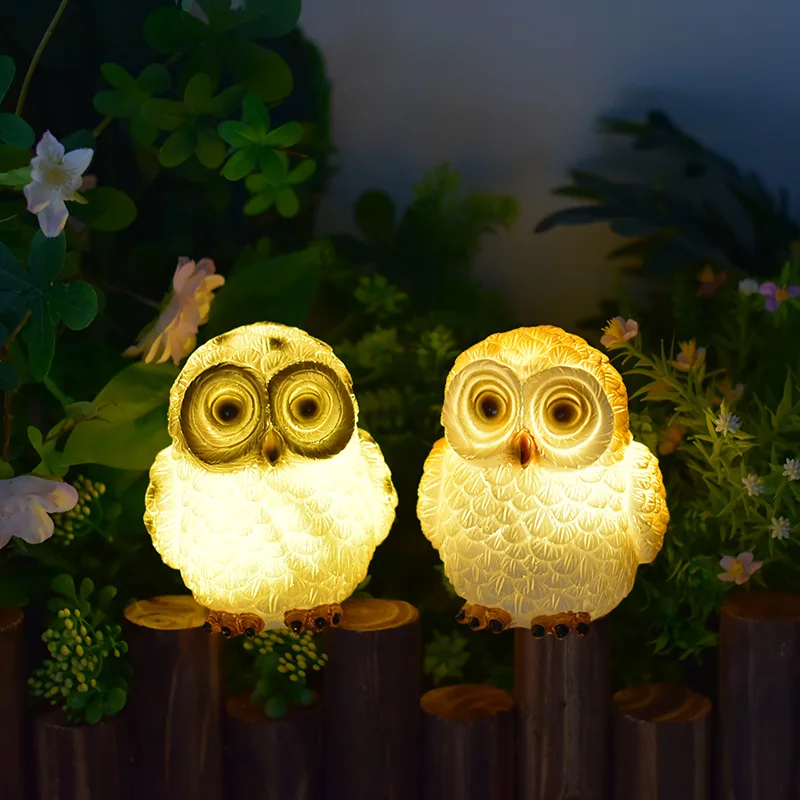LED Solar Powered Light, Solar Garden Lamp, Owl Night Lights, Outdoor Waterproof Garden Lawn Courtyard Balcony Decor