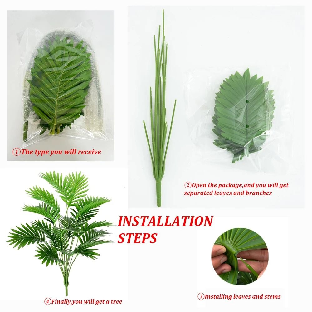 Professional 24-Leaf Artificial Areca Palm Potted Plant