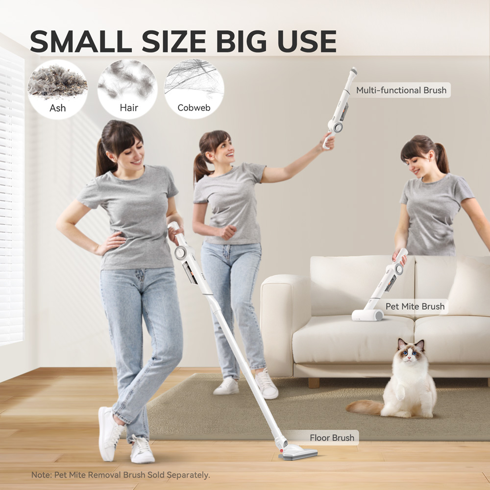 Portable Handheld Vacuum Cleaner for Pet Hair and Household Lightweight, Multi-Function for Home and Car