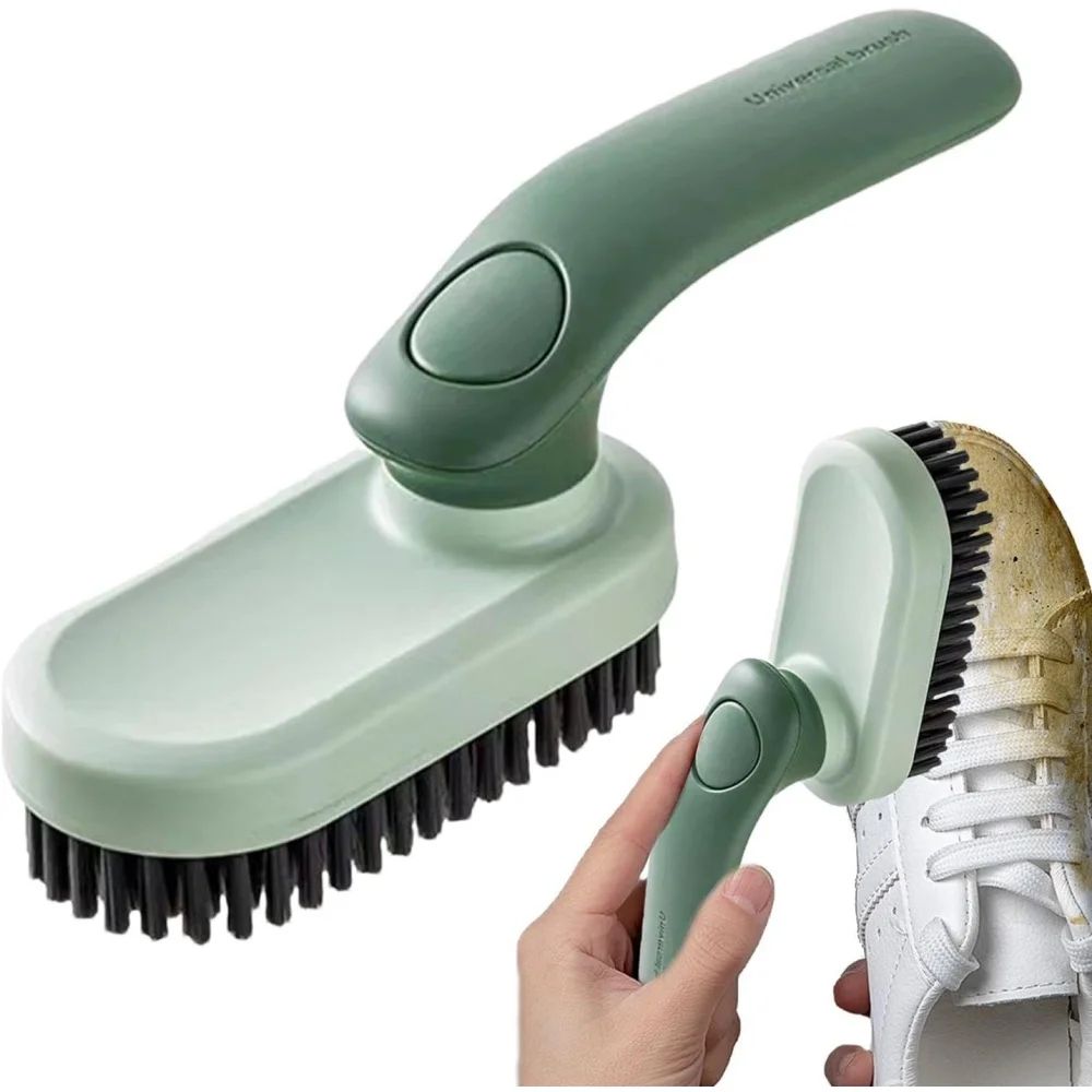 Foldable Soft Bristle Laundry & Shoe Cleaning Brush with Ergonomic Handle