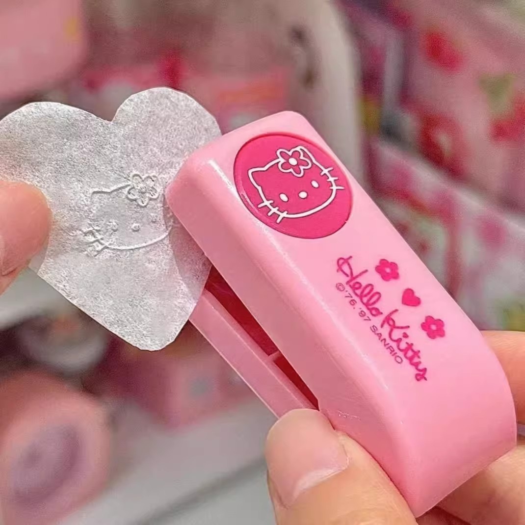 Hello Kitty Stapler Embosser Kawaii Notebook Stamp