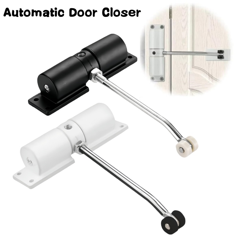 Durable Metal Door Closer Adjustable Heavy Duty Safety Spring for Quiet Hinged Doors
