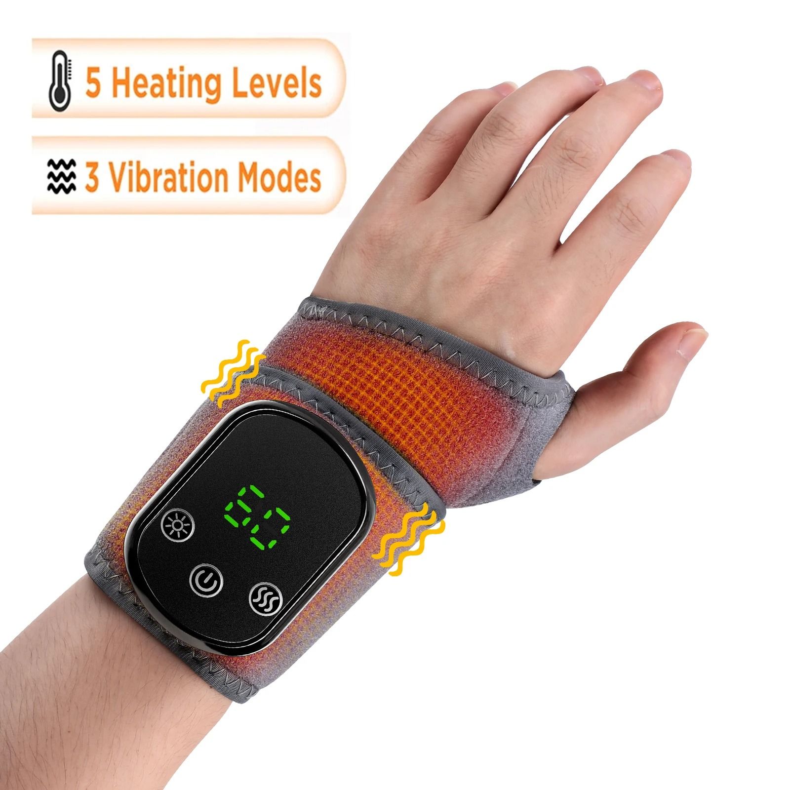 Electric Foot and Hand Massager with Vibration and Heat Therapy