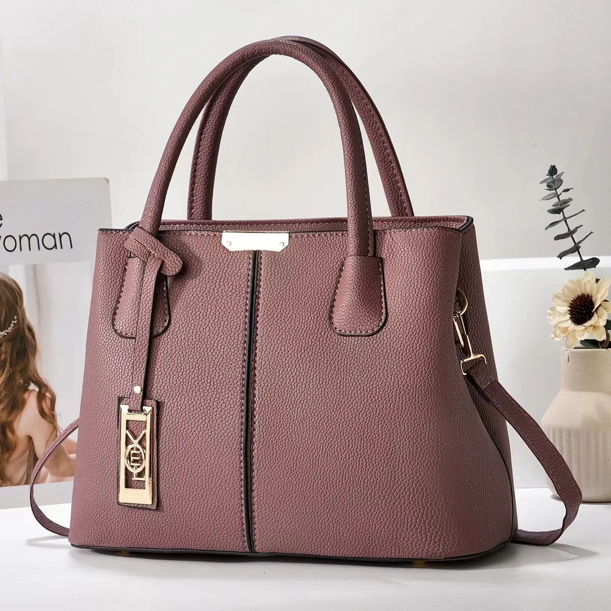 Luxury Style Womens Leather Handbag